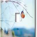 3dRose LLC lsp_51973_1 A Gold Christmas Ornament On An Outside Tree off Highway 18 Near Central, Utah with Mountain Single Toggle Switch