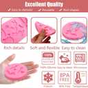 3 x Cactus Silicone Fondant Moulds 4 Pcs, Alpaca Cactus Llama Mold for Cake Decoration Chocolate Candy Sugar Cupcake Topper Cake Pop Popsicle Polymer Clay Crafts