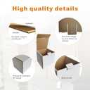 4x4x4'' Small Shipping Boxes, 25 Pack, Cardboard Corrugated Mailers for Business, White (LM444-25)