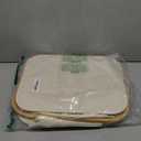 LONBET Laundry Basket with Lid, Made from Breathable Fabric | Aesthetic Clothes Hampers for Laundry with Side Handles & Sturdy Bamboo Frame (40 Gallons - Double, Beige)