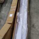 ALAMEDADT 32''x84'' Sliding Barn Door with 6 Ft Barn Door Hardware Kit& Handle& Floor Guides,Pre-Drilled Holes Easy Assembly - Include Installation Manual, Water-Proof PVC Surface, H-Frame, White