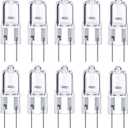 GY6.35 Light Bulbs, 12V 50W Crystal Clear Halogen Bulb 2 Pin, T4 JC Bi-Pin Base G6.35 Capsule Bulb, Dimmable, 2700K Warm White, 2 Prong for Pendant Light Table Lamp (watts, 50)