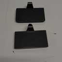 Christmas Stocking Holders Mantel Stocking Hangers Metal Hanging Hooks Stocking Holders Bases for Fireplace Free Standing Christmas Xmas Party Decoration (2 Black, 2)