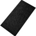 fani Heavy Duty Large Outdoor Indoor Entrance Black Doormat Waterproof Low Profile Entrance Rug Front Door Mat Patio Anti-Skid Rubber Back, 48x120 inch (Black)