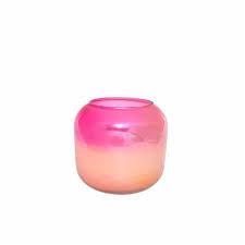 HD 6oz Iridescent Short Rounded Glass Candle