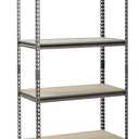 Muscle Rack UR361860PB4P-SV Silver Vein Steel Storage Rack, 4 Adjustable Shelves, 3200 lb. Capacity, 60" Height x 36" Width x 18" Depth