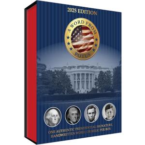2025 A Word from The President POTUS Trading Card Box 1 Autograph or 1 Relic Per Box (Bush, Clinton, Donald Trump, Joe Biden, Obama)