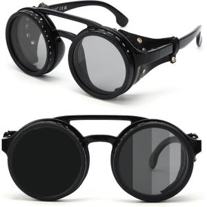 Hand Made Nd-400 9 Gears Round Polarized Adjustable Dimming Men Sunglasses women Filter Diving Fishing