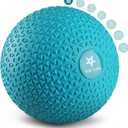 Yes4All Slam Balls, 10-40lb Weighted Ball Weight, Durable PVC Sand Filled Workout Dynamic Slam Ball for Core Strengthen (Teal, 20LB)