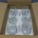 [ 12 Pack ] Glass Cups with Glass Straws, 12oz Highball & Rock Drinking Glasses, Everyday Drinkware Glasses Set, Cute Tumbler Cup, Kitchen Glasses for Iced Coffee, Water, Beer, Cocktail, Whiskey Gift