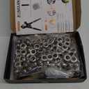 Heavy Duty Grommet Tool Kit with 1/2 Inch Die and 300 Sets of 12MM Grommets,Handheld Manual Eyelet Tool Rivet Press Punch Pliers for Leather Canvas Fabric