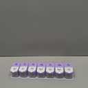 Daviky Large Pill Organizer 7 Day, Weekly XL Pill Box 2 Times a Day, Extra Big Medicine Case AM PM for Vitamins, Supplements and Medication (Purple)