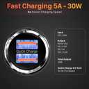 Bestrix Car Charger, Dual Port USB Quick Charge 4.0, 5A/30W Fast Charging, Car USB Charger Adapter, Compatible with Any iPhone14 13 12 /iPad/Samsung Galaxy S22 S21 S20 S10 S9 S8 Note LG Nexus