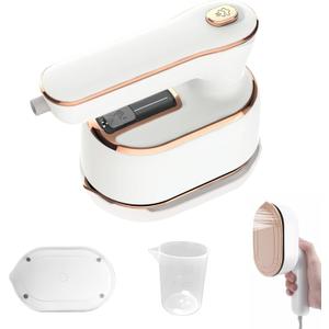 Mini Steam Iron for Clothes, Travel Steamer for Clothes Portable Steamer Travel Iron, Micro Steam Mini Handheld Support Dry And Wet Ironing for Home Travel (White)