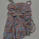 Eomenie One Piece Swimdress Swimsuits for Women Tummy Control Swim Dresses Skirt Bathing Suit (Orange Floral Printed 2), 20W