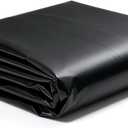 4 Mil Black Plastic Sheeting Roll, 4 FT x 100 FT Heavy Duty Plastic Roll for Garden Weed Barrier, Landscaping, Vapor & Dust Protection
