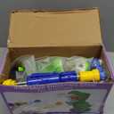 Dinosaur Shooting Toys for Kids 3-5 Years, Movable Target Shooting Games with 2 Air Pump Launcher, Interactive Competition Game Gift for Boys and Girls Ages 3 4 5 6 7 8 Years Old (2 Popper Guns)