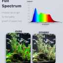 Pawfly 6 W LED Aquarium Light for 1 to 5 Gallon Fish Tanks Clip On Fish Tank Light USB Moving Aquarium Lamp with Full Spectrum Dimmable White Blue Red Green Lights with Timer (Adapter Not Included)