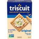 Triscuit Original Whole Grain Wheat Crackers, Vegan Crackers, Healthy Snacks, Lunch Snacks, 8.5 oz, 4 pack, Best By: 23 SEP 2025