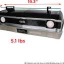 Sunbelt Gifts Chevrolet Nova SS Floating Wall Shelf, Black, Tempered Glass, LED Headlights, Chevy Enthusiast Gift, Classic Car Lover Decor, Man Cave Accessory, Vintage Garage, 19.3x6.3x6.9 inches