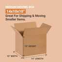 AVIDITI 14 x 10 x 10 Corrugated Cardboard Boxes, Medium 14"L x 10"W x 10"H, Pack of 25 | Shipping, Packaging, Moving, Storage Box for Home or Business, Strong Wholesale Bulk Boxes, Kraft