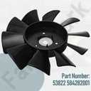 53822 7" 10 Blade Transmission Fan Compatible with Husqvarna Craftsman T2400, YT3000, T2500, yth22v46, P-ZT5224 Lawn Tractor, Replaces 584282001