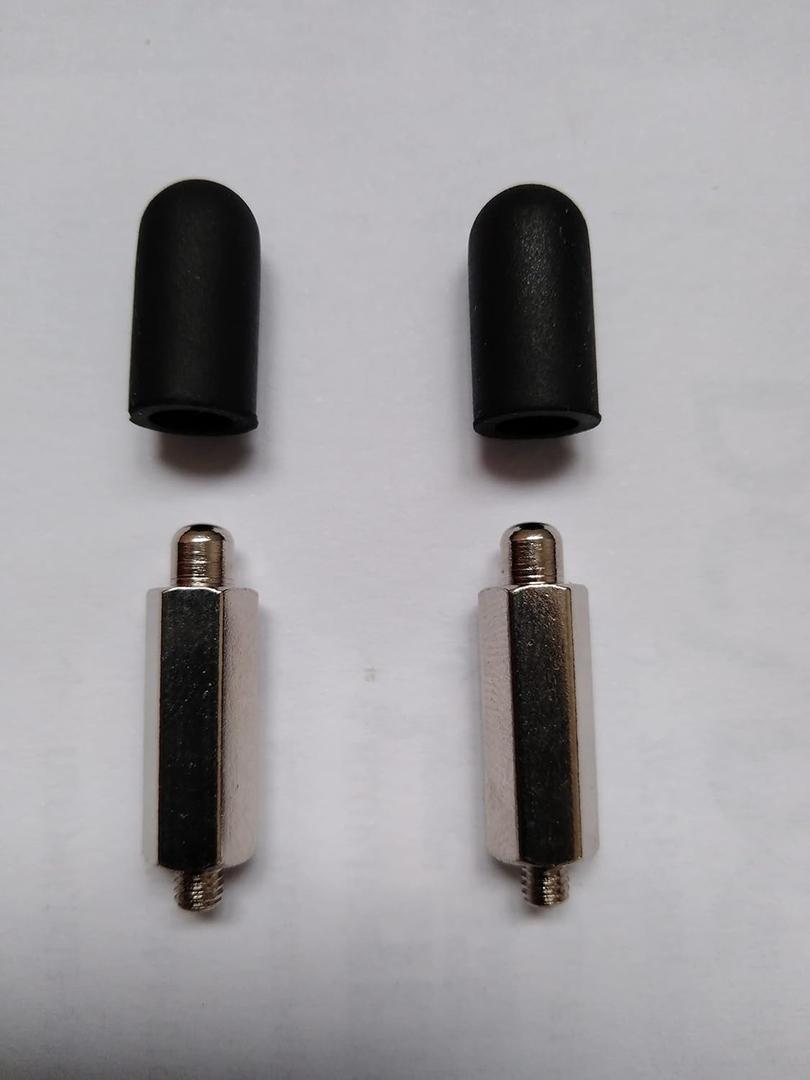 Replacement Extra Long Contact Point w/Conductive Silicone Rubber Cap Tip for Dog Training Shock Collar/E Electric Electronic Remote Bark Collar, Prong/Probe for Long Fur Pet Dog(M4 Thread)