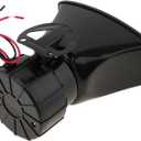 7 Tone Sound Loud Car Siren Vehicle Horn Hooter/Ambulance/Siren/Traffic Sound with Black Remote Controller 12V 100W (1PC Remote Controller)