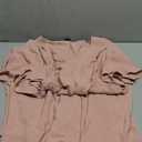 SCOMCHIC Women Plus Size Midi Dresses Wedding Guest Short Sleeve V Neck Tie Waist Casual Summer Flowy A Line Dress Dusty Pink, XL