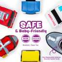 Tub Works Emergency Cars Light Up Bath Toys, 6 Pack | Water-Activated Light Up Toys Flash & Change Color | Soft, Squeezable Baby & Toddler Bath Toys | Sensory Toys with Bath Lights for Kids Bath