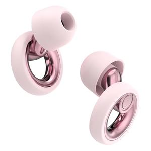 LOETRUY Ear Plugs for Sleeping Noise Cancelling - Reusable Silicone Earplugs for Concert, Motorcycle, Sports and Festivals, 30dB Noise Reduction, Washable Hearing Protection - Pink