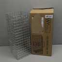 Heavy Duty Squirrel Trap Humane Live Animal Cage Trap for Squirrels, Small Rabbits, Weasels and Similar-Size Rodents (Silver)