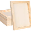 FSWCCK 5 Pack 8 x 10 inch Wood Panel Boards, Unfinished Wood Canvas Panels for Crafts, Painting Canvas, DIY Art Projects, Pouring, Arts Use with Oils, Acrylics