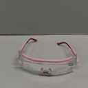 UKNOW Safety Goggles Over Glasses, Anti Fog Safety Glasses with Clear Wraparound Lens, ANSI Z87.1 Protective Eyewear (Pink)