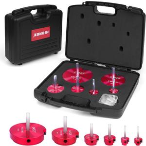 Pvc Pipe Reamer Set With(0.75 1 1.5 2 3 4 Inch) Head Aluminum Drills Hard Tungsten Steel Pvc Fitting Saver Abs Pipe Splicing Tool For Sch40 Abs Pvc Pipe Water Lines
