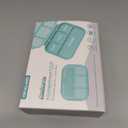 QQKO Bento Lunch Box for Kids Girls Boys, Toddler Kids Lunch Boxes for School, Lunch Containers for Adults with 4 Compartments, Sauce Container, Utensils, Food Picks and Muffin Cups, Purple