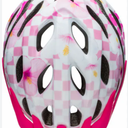 Bell Cadence Pink/White Checkers Bicycle Helmet, Ages 5-8