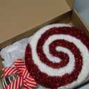 Gejoy Christmas Tree Topper Red Peppermint Candy Cane Bow Tree Topper 10.7 Inch Red and White Sparkling Candy Lollipop Xmas Toppers Christmas Ornament Decorations for Holiday Decor(Classic)