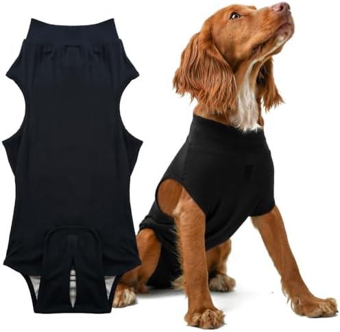 PupShield - Dog Surgery Recovery Suit Male and Female - All Dog Sizes - Easy to Use Anti Licking Design Breathable Comfortable - Spay & Neuter Recovery Suit - Surgical Onesie - Cone Alternative S