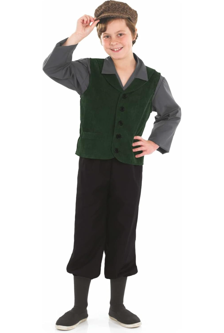 fun shack Colonial Costume Boys, Boys Colonial Costume, Kids Victorian Costume, Victorian Boy Costume, Boy Pioneer Costume, L (10-12years)