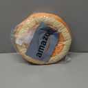 ANWA Adjustable Cat Cone Collar Soft, Cute Cat Donut Collar After Surgery, Kitten Recovery Cones to Stop Licking (Medium, Orange)