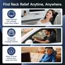 Neck Massager Pillow, Neck and Shoulder Relaxer with Heat, 3 Modes and Strengths, Neck Massager for Pain Relief Deep Tissue, Remote Control, Gift for Women Men Parents Christmas, Black