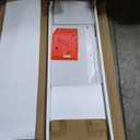 TV Stand for 55-65 Inch TV, Entertainment Center with Soft Hinge Door,TV Console Table with 2 Cabinets with Gold Handle and Feet,for Living Room, Bedroom, White