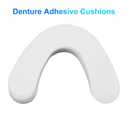 Denture Adhesive Cushion, 120 Pads(4 Pack) Zinc Free Long-Lasting Cushion Denture Adhesive Pad for Secure Hold and Food Seal Lower