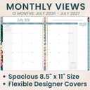 bloom daily planners 2026-2027 Planner (8.5 x 11") 13 Month Academic Organizer (July 2026 - July 2027) - Weekly & Monthly Agenda Book with Stickers & Tabs - Blooming Wildly