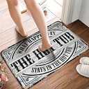 Front Door Mats What Happens in The Hot Tub Stays in The Hot Tub Entrance Way Area Rugs Non-Slip Rubber Backing Indoor Doormat Easy Clean for Inside Floor Mats for Home, Kitchen, Bathroom, Porch Decor