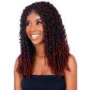 full lace faux locs wig is made of handmade synthetic Full Lace Curly Goddess Faux Locs Crochet Curly Ends Braid Twist Wig with Baby Hair (1B-350#, 20inch)