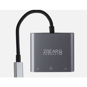 ZGEAR Multiport Video & Data Hub (USB-C to HDMI, USB-C, USB-A)
