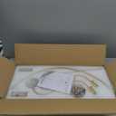 6 Light Gold Chandelier, Brushed Gold Light Fixture Dining Table Candle Brass Chandelier Lighting for Bedroom Hallway Entryway Living Room Kitchen 29in Brushed Brass Chandeliers