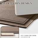 chakme 2 Piece Bathroom Rug Sets, Ultra Thin Bath Mat,Absorbent,Non Slip, Machine Washable, Dark Beige, 17"x24"+17"x32"